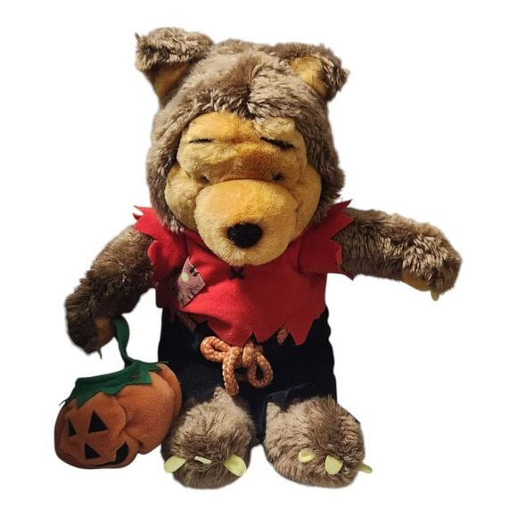 Winnie The Pooh Plush Werewolf Costume Disney Store 12" - Picture 2 of 8